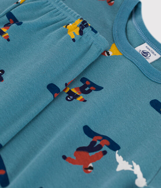 Pyjama snowboard en coton enfant