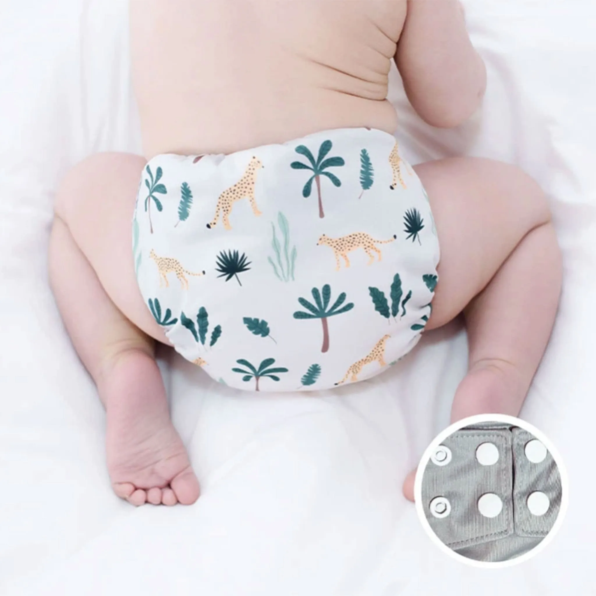 La Petite Ourse Couche Lavable 10-35lb - Léopard