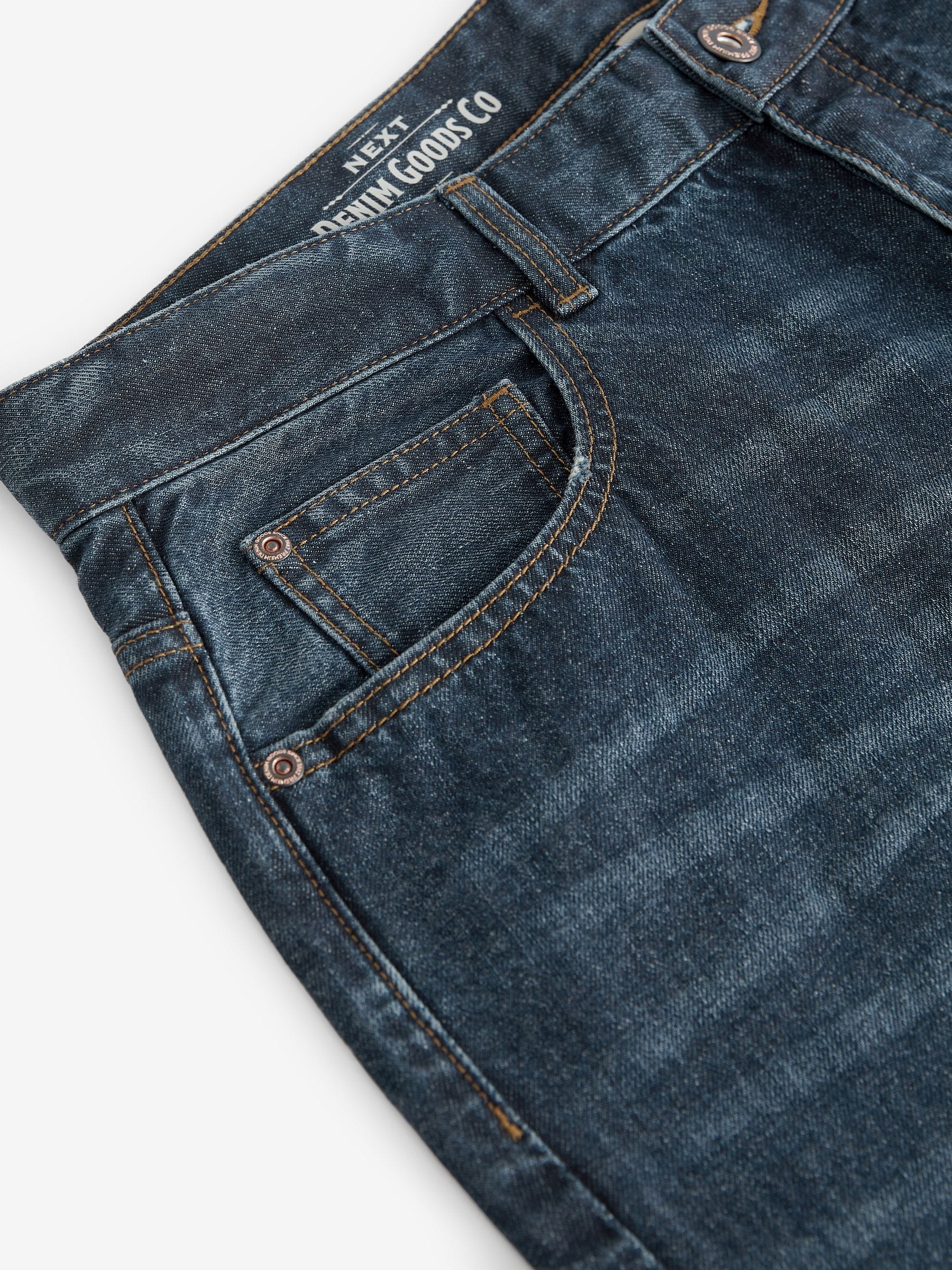 Mediumblauw - 100% katoenen authentic jeans