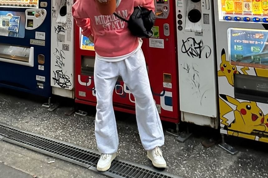 SeoulPop - Effen joggingbroek met elastische taille