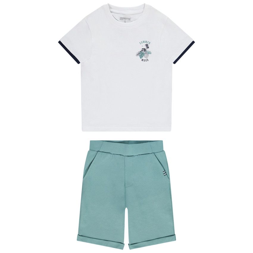 Ensemble 2 pièces en jersey pour garçon - Kaki