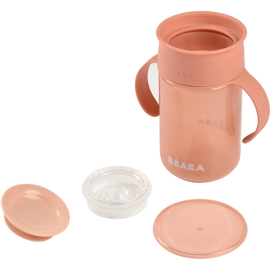 BEABA® Lernbecher 360° rosa 340ml