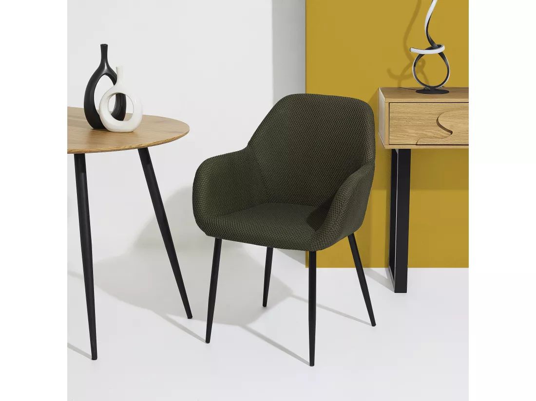 Fauteuil Atome Kaki - Lot de 2