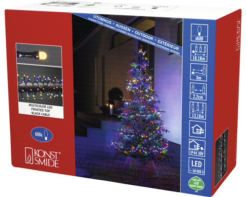 Konstsmide Micro LED Compactlights Kerstboomverlichting, 600 LED's, veelkleurig licht