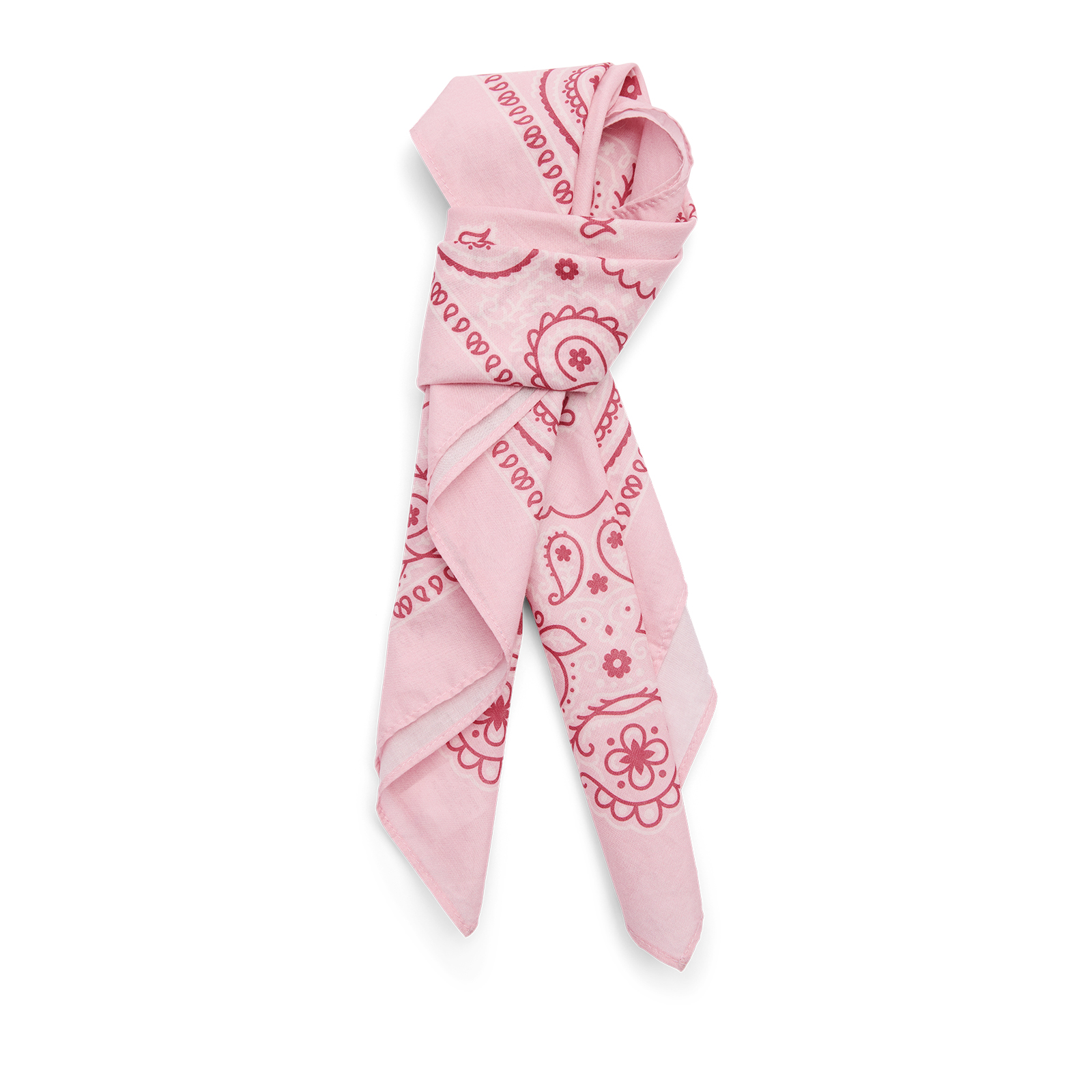 Roze sjaaltje met wit- en donkerroze details