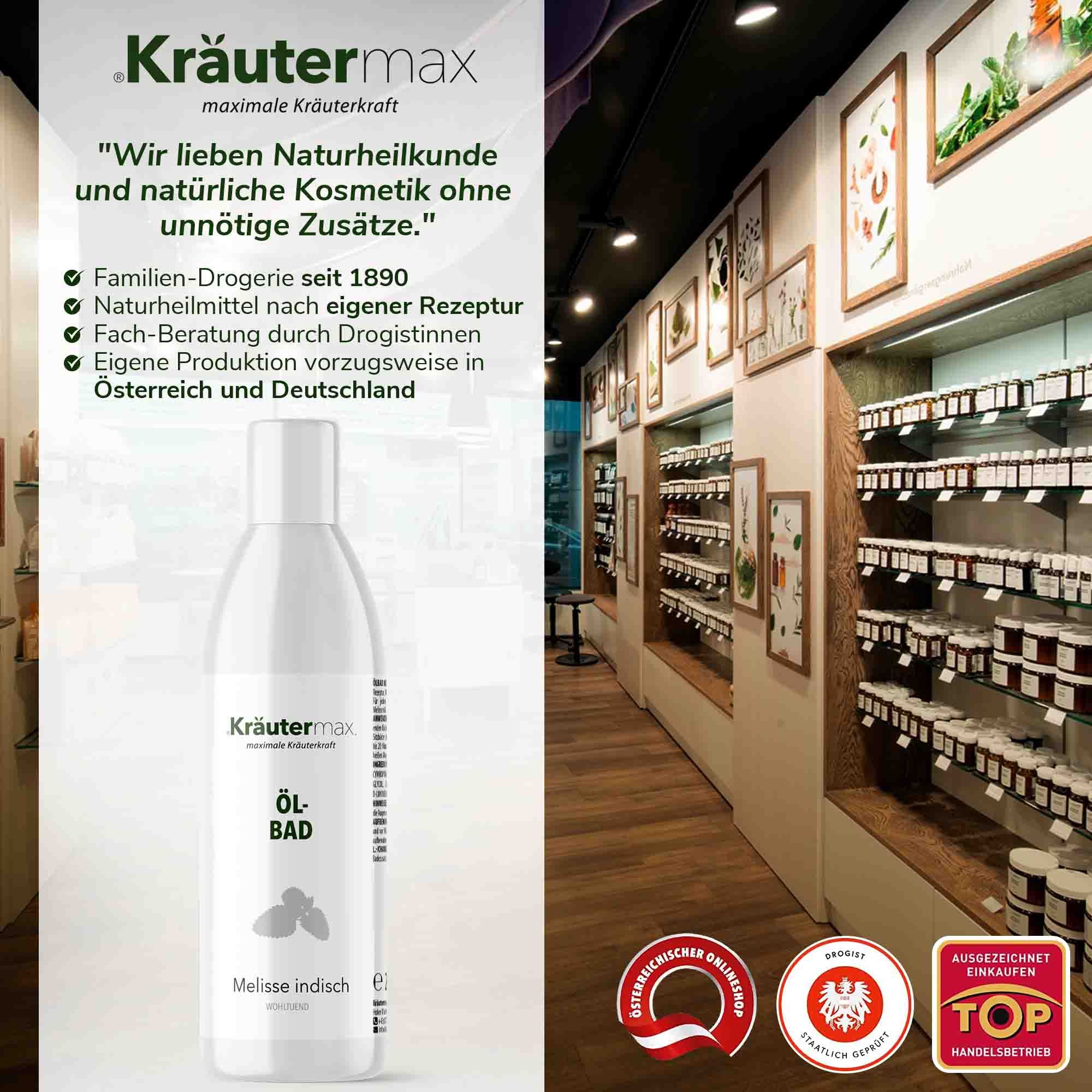 Kräutermax Ölbad Melisse indisch