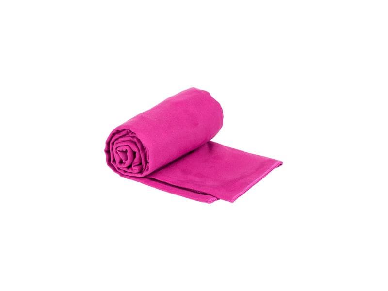 KOOR Handtuch Silva Magenta M 65 x 90 cm Outdoor-Badetuch mit Silber-Ionen Veredelung