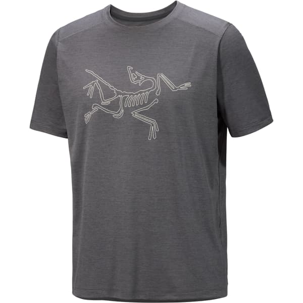 T-shirt randonnée ARC'TERYX CORMAC LOGO SS M BLACK HEATHER