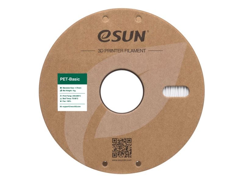 eSun Filament PET Basic Weiss 1.75 mm 1 kg PET Basic Filament