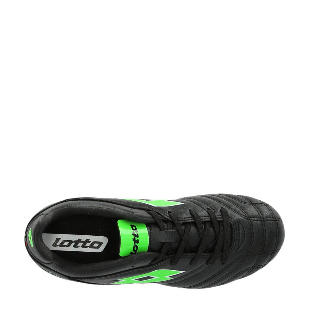 Lotto Stadio 705 FGjunior voetbalschoenen zwart/groen