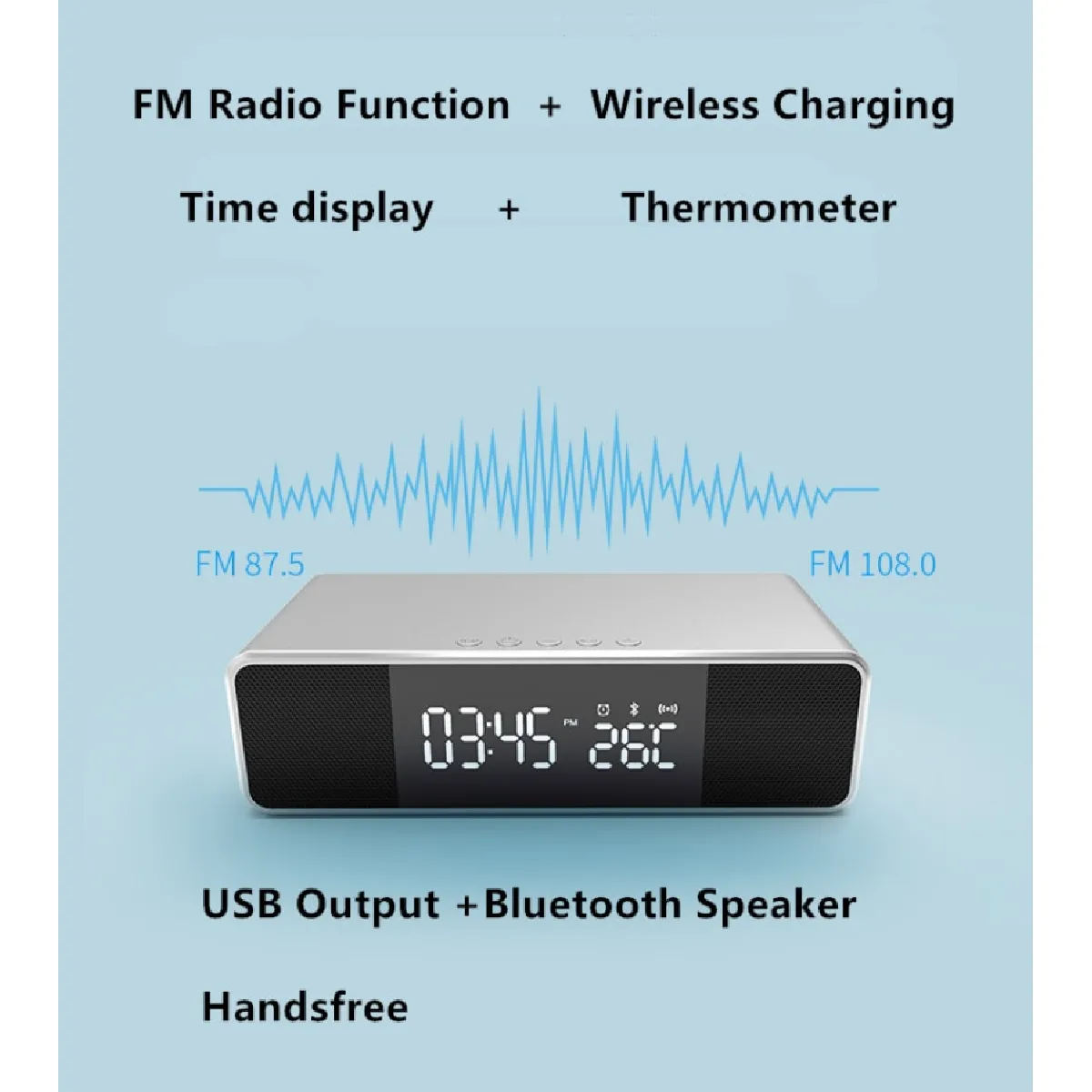 Universal Haut-parleur Bluetooth Noir
