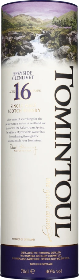 TOMINTOUL 16 YEARS SINGLE MALT 70CL