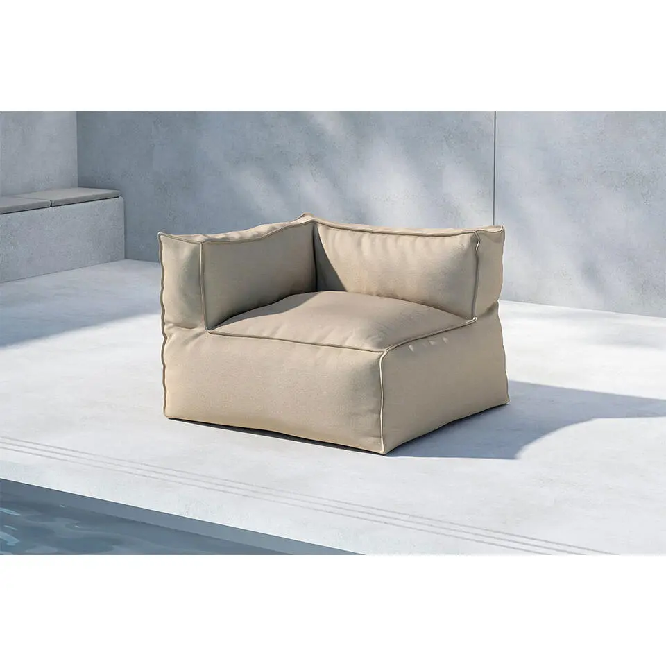Hioshop Rambo zitzak hoekdeel beige