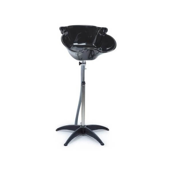 Bac de lavage portable noir avec pied
