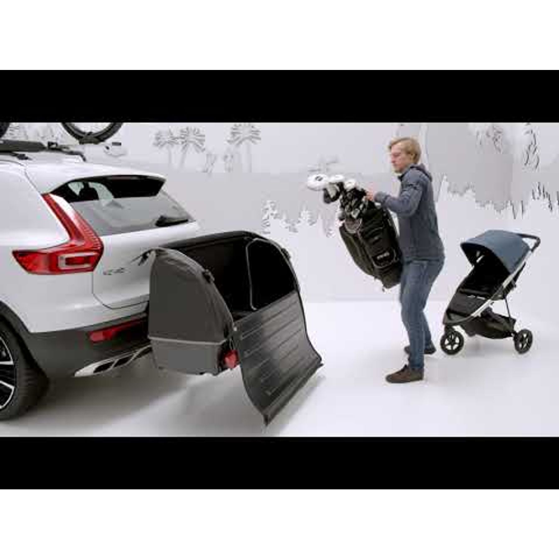 Thule Onto 2 Bagagebox voor Easyfold 3