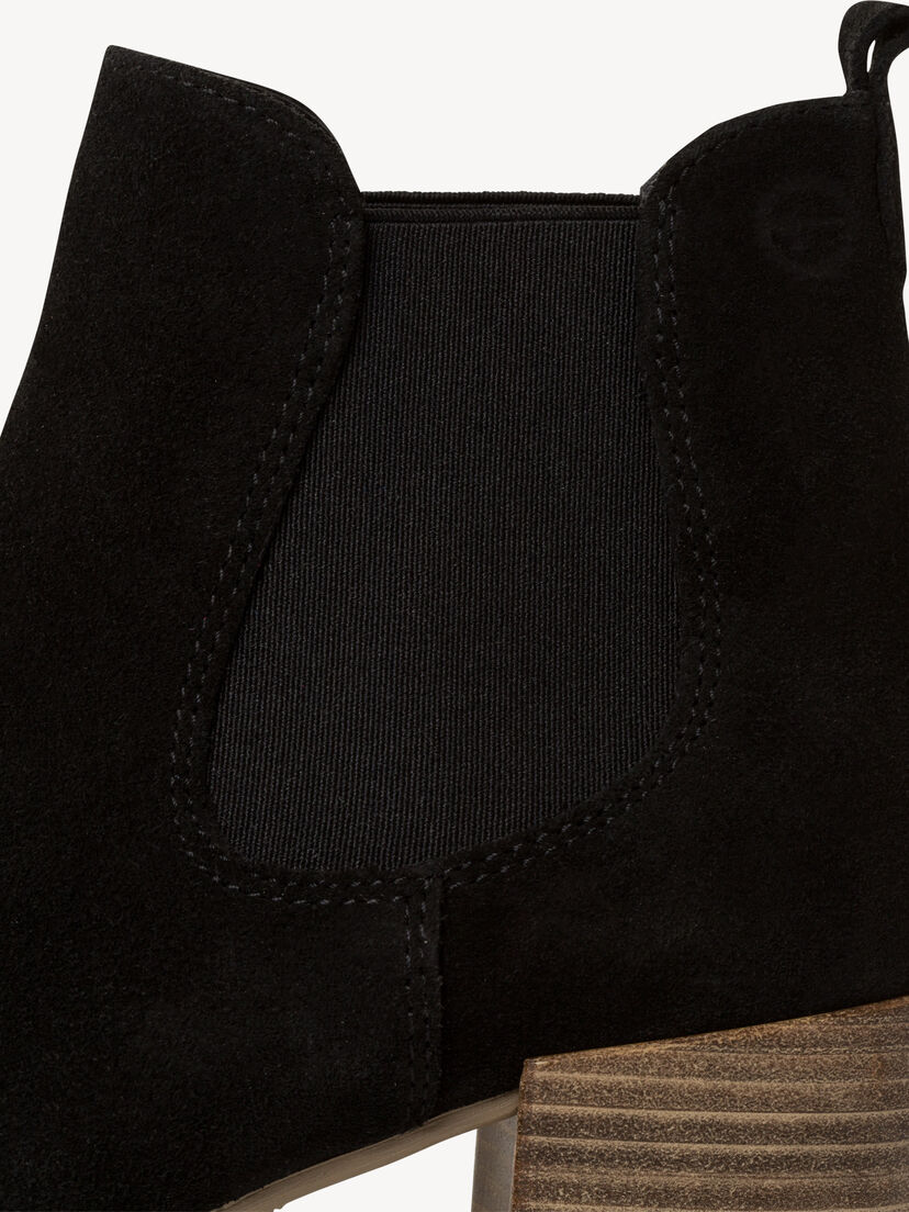 Leren Chelseaboot - zwart