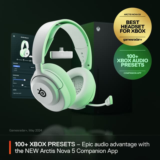 SteelSeries Arctis Nova 5 gaminghøretelefoner (Xbox, hvid)