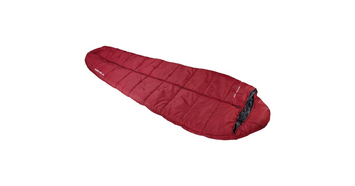 High PeakCentury 300 slaapzak  (Donkerrood/grijs)