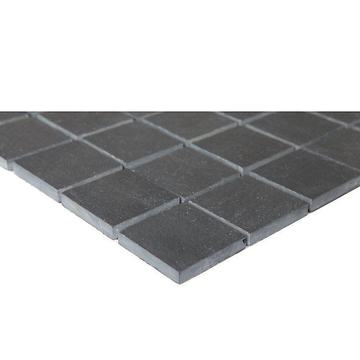 Mosaïque anthracite 30,4x30,3cm Slate