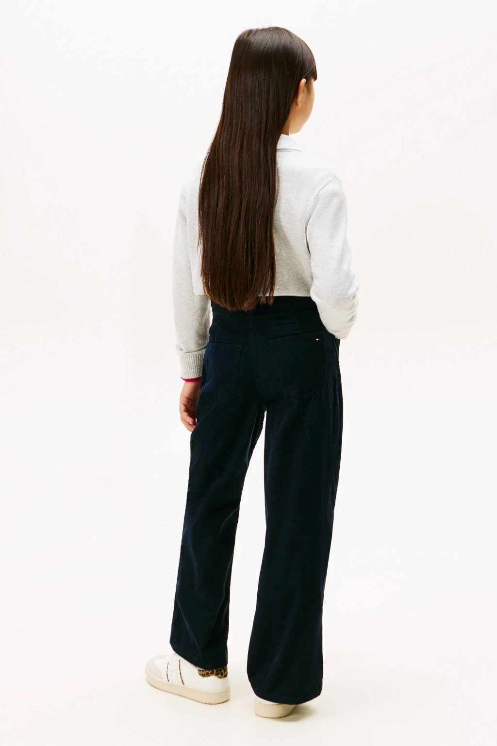 Tommy Hilfiger corduroy casual broek marine