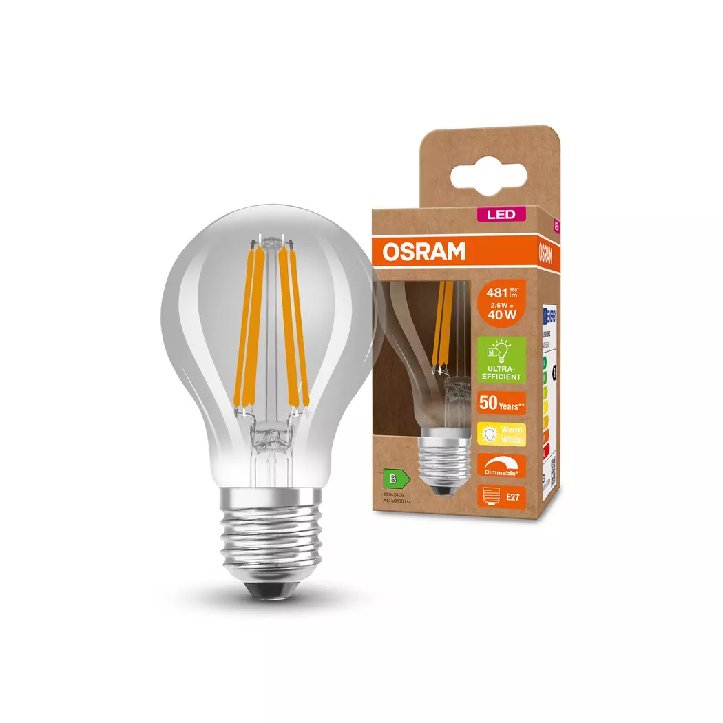 LED-Birne E27/2,6 Watt/Energie B