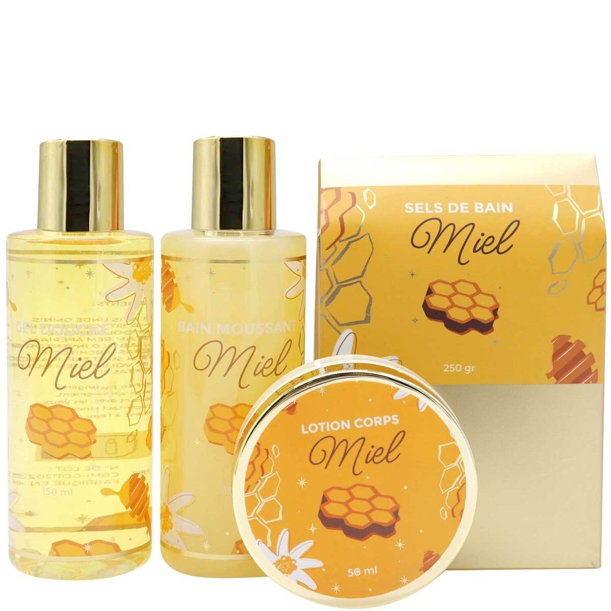 Coffret soins - Miel - Corps - 4 produits
