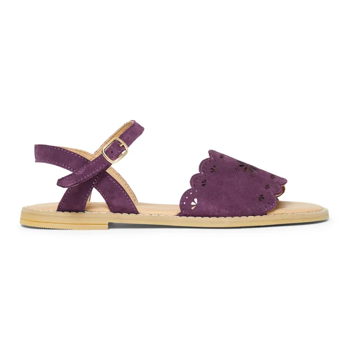 Emile et Ida Sandales Cuir Troutrou | Violet