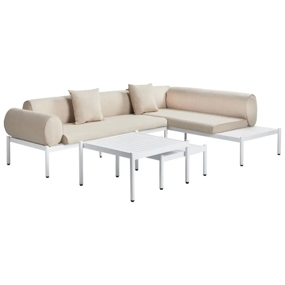 RASIGLIA - Loungeset 5-zits - Beige - Aluminium
