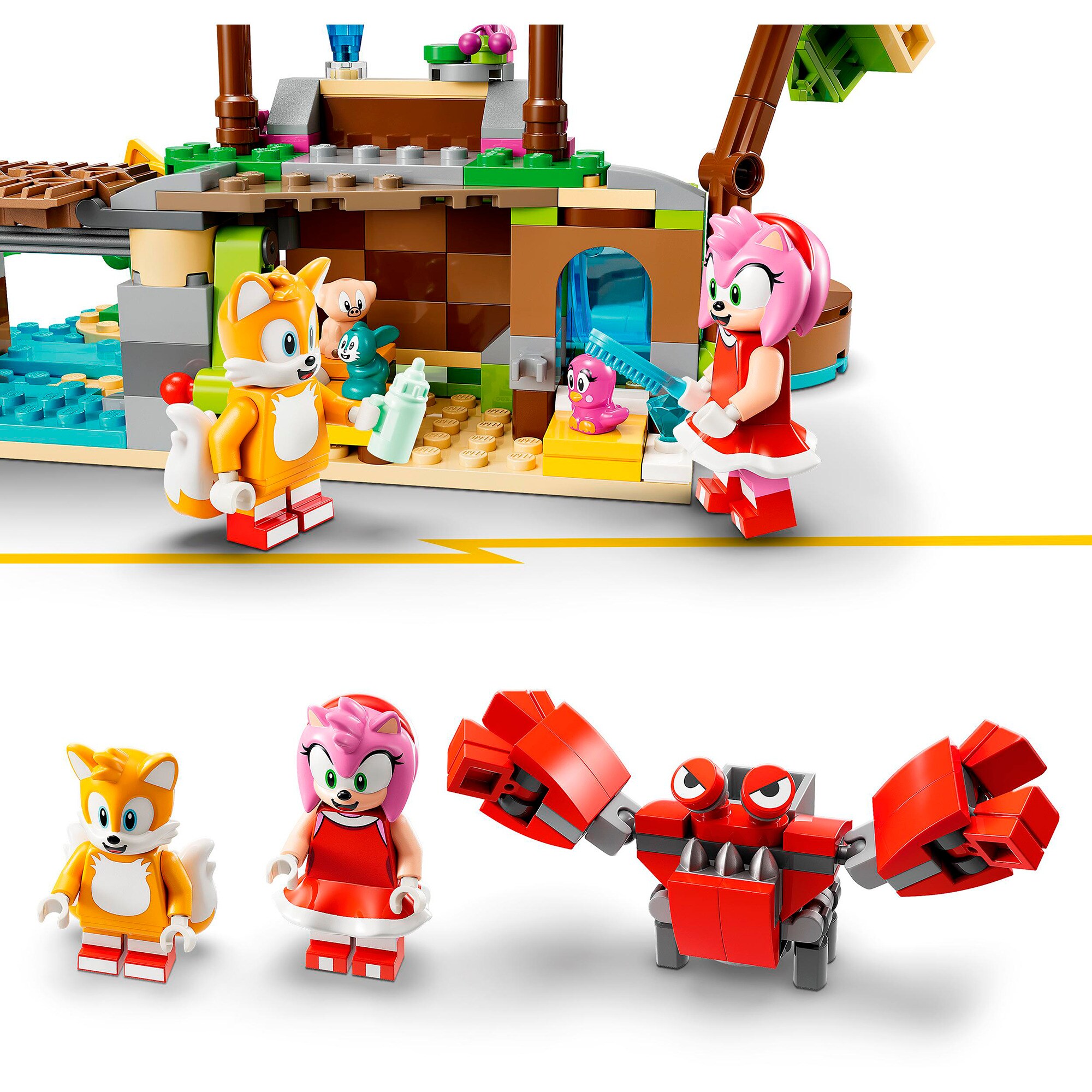 LEGO Konstruktionsspielzeug Sonic the Hedgehog Amys Tierrettungsinsel