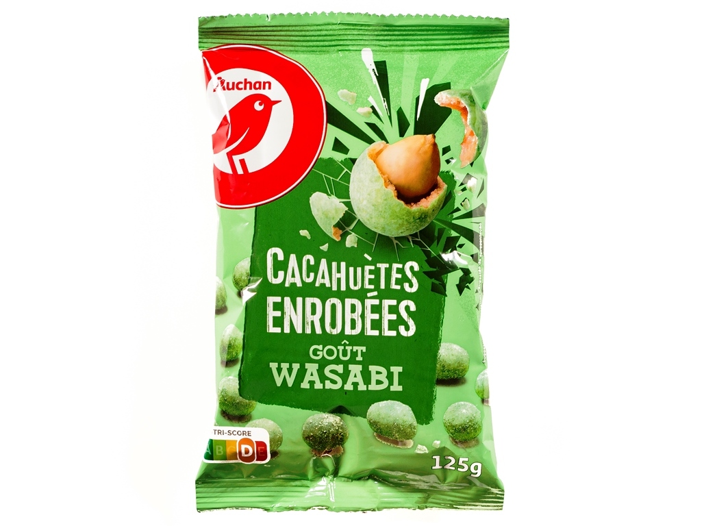 AMENDOINS COBERTOS AUCHAN COM SABOR WASABI 125 G