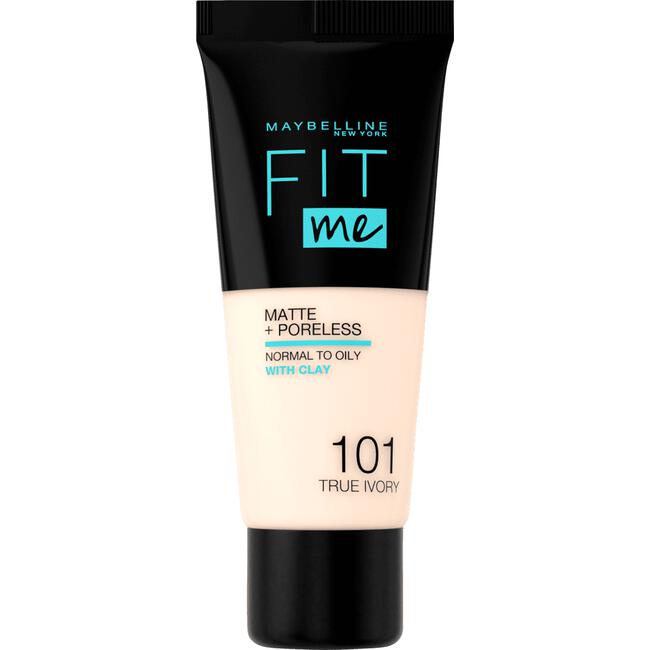 Maybelline New York Fit Me Matte + Poreless Foundation 101 True Ivory