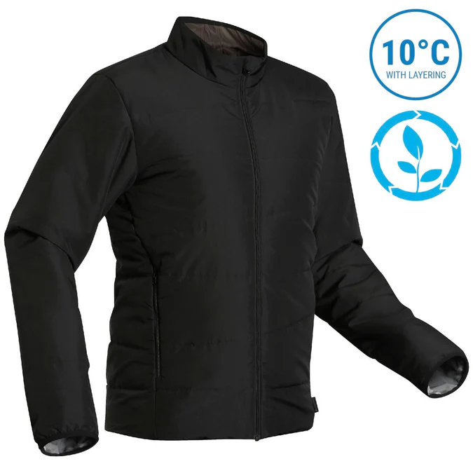 Decathlon Forclaz - Jaqueta acolchoada masculina Forclaz para mochilão em montanha, sintética - MT50 0°C