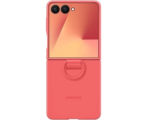 Samsung Galaxy Flip7 Ring Case (Silicone) Red