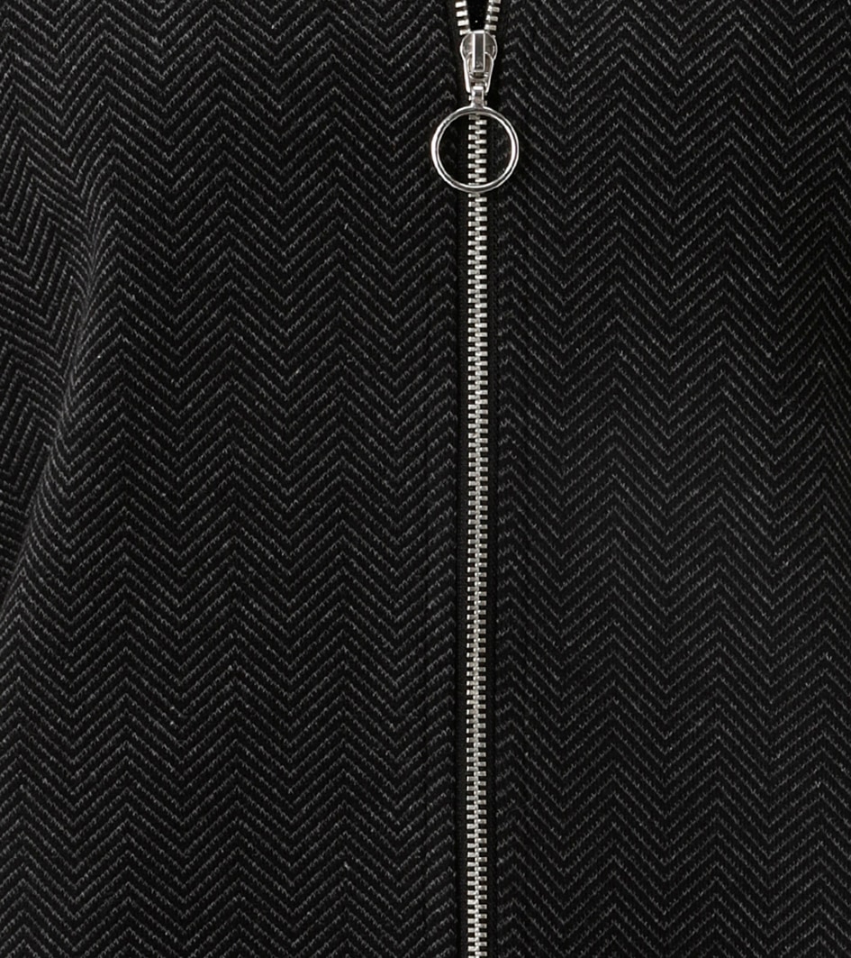 Aniston CASUAL Blouson mit trendigem Fischgrat-Muster - NEUE KOLLEKTION