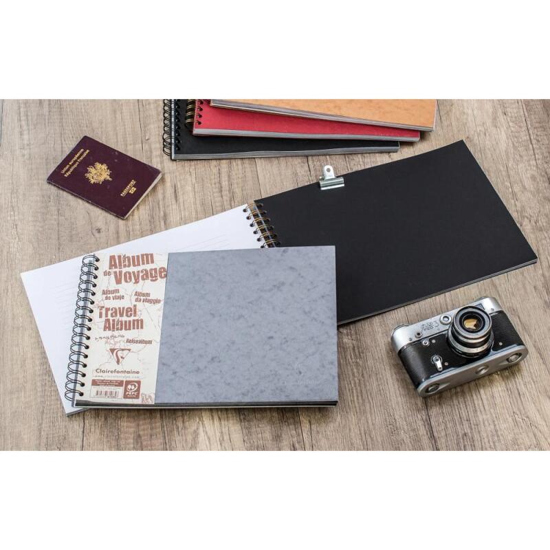 Album de voyage Age Bag reliure intégrale A4 paysage 80 pages ligné 120g + uni à grain 160g