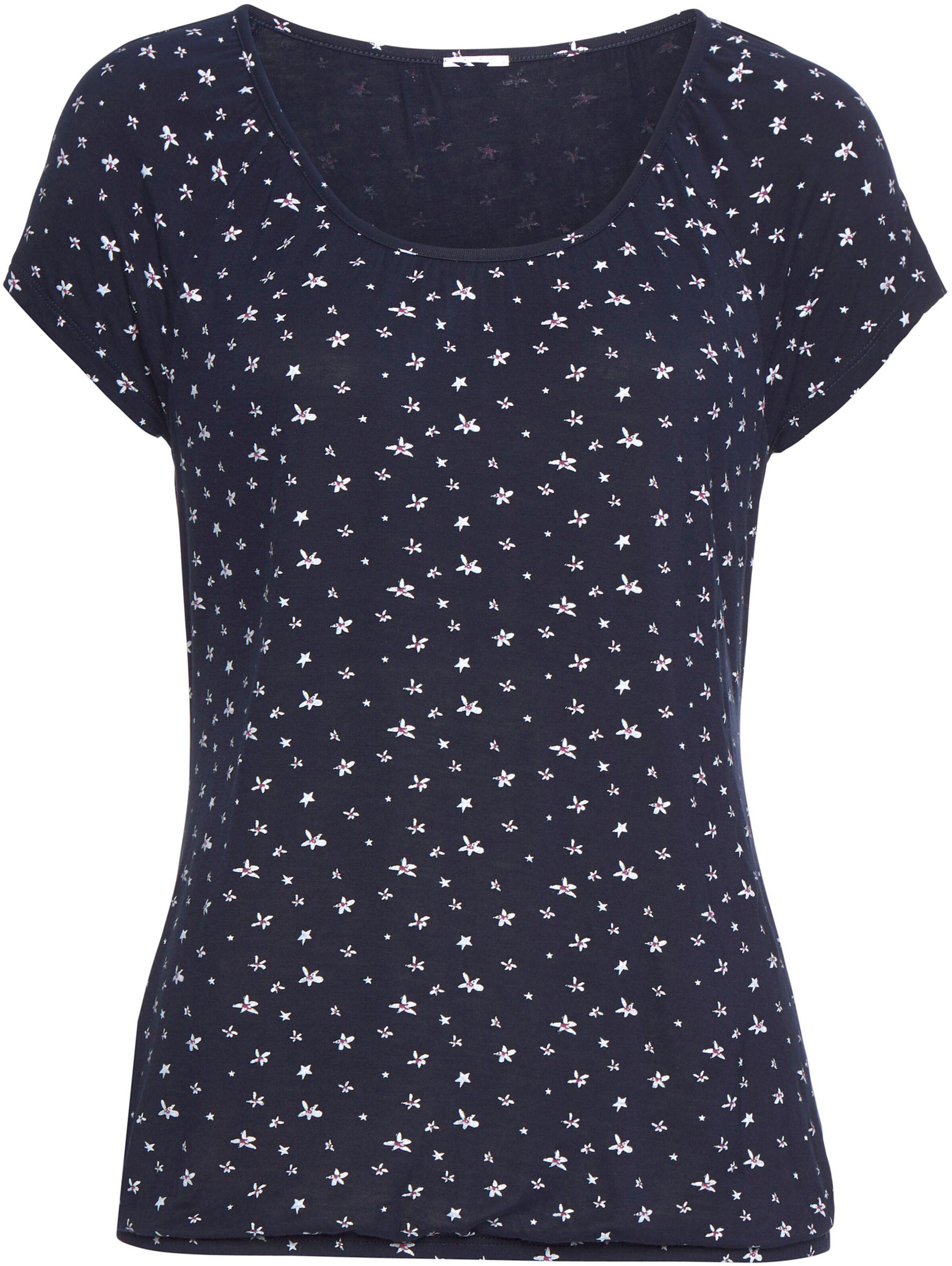LASCANA Kurzarmshirt in navy