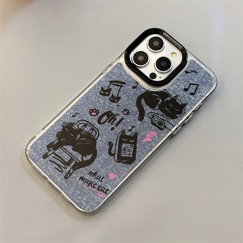 likamika - Cat Phone Case - iPhone 15 Pro Max / 15 Pro / 15 Plus / 15 / 14 Pro Max / 14 Pro / 14 Plus / 14 / 13 Pro Max / 13 Pro / 13 / 13 mini