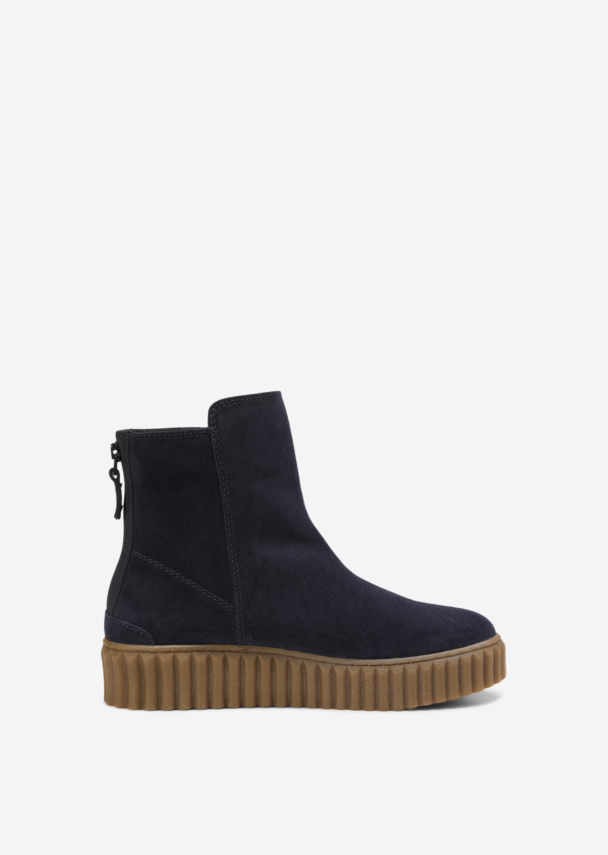 Zipper-Stiefel mit flauschigem Warmfutter