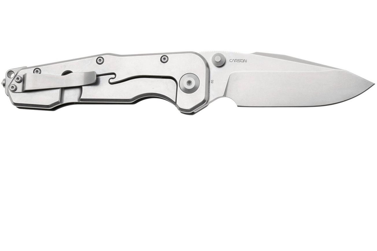 Real Steel Evolution Ironclad 7911SB, Stonewashed D2 Droppoint, Black G10, zakmes, Carson Huang design