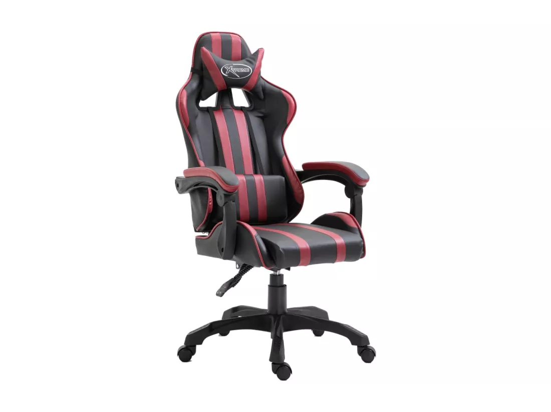 Chaise de jeu Rouge bordeaux Similicuir
