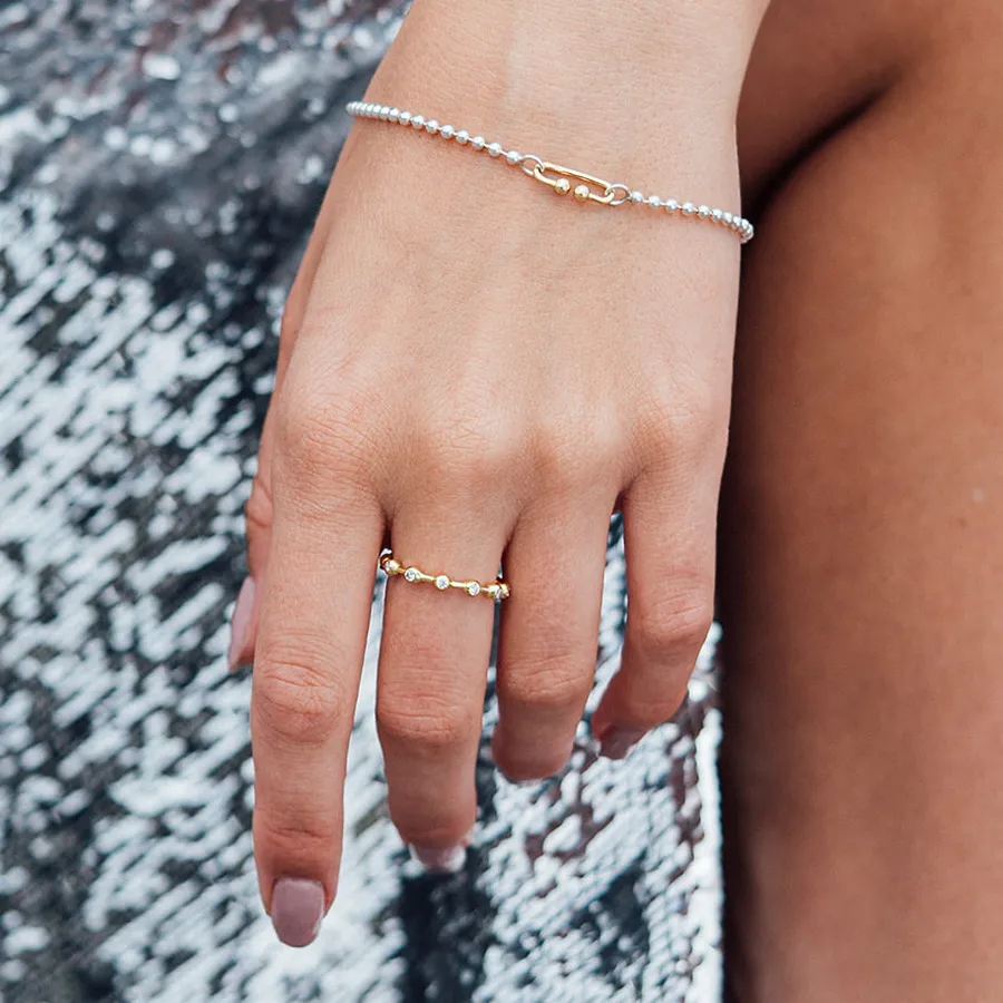 Bracelet à billes Milkyway en argent Maren Jewellery