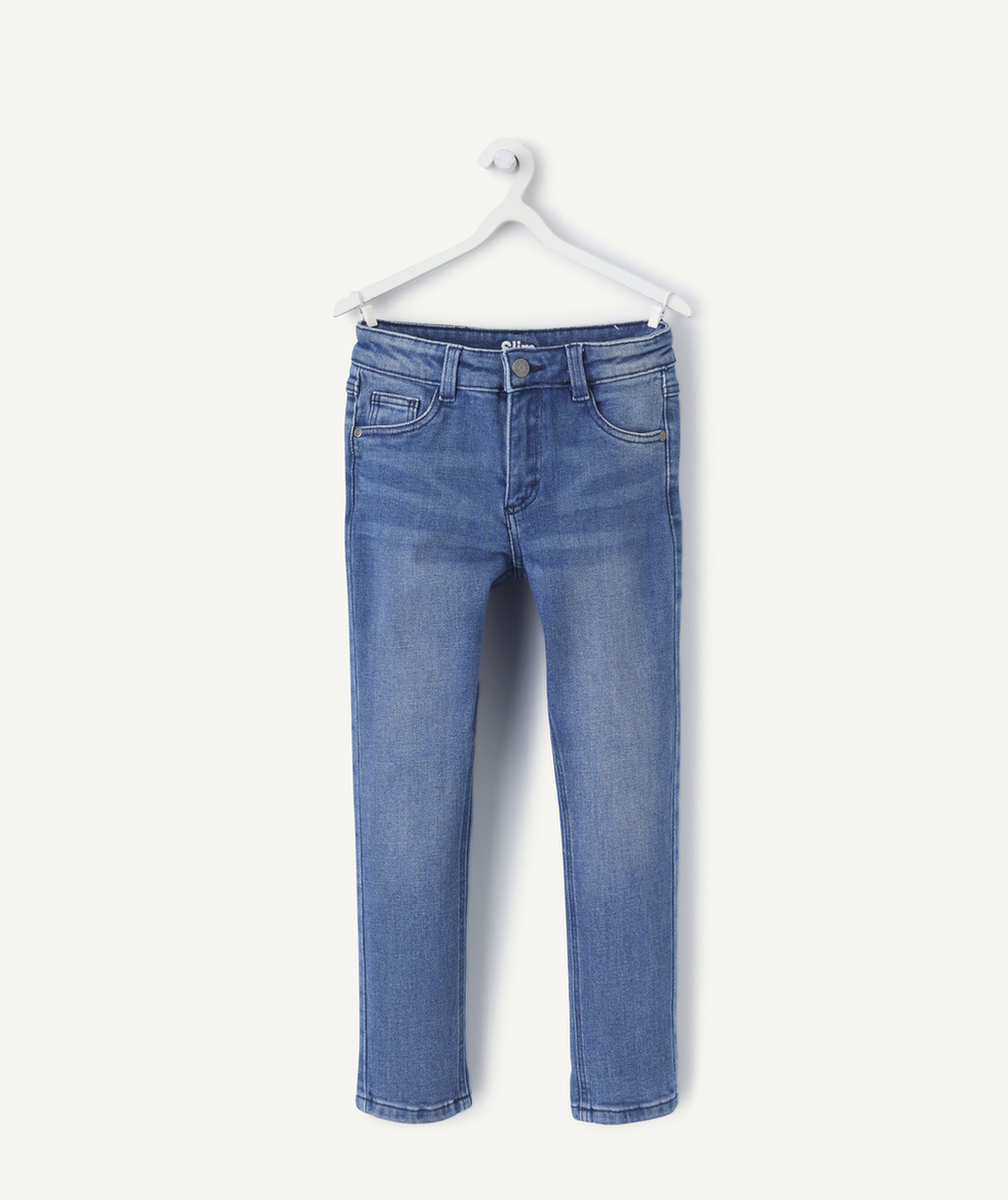 pantalon slim garçon en denim low impact