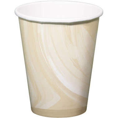 Beige Bekers Marmer 250ml 6st