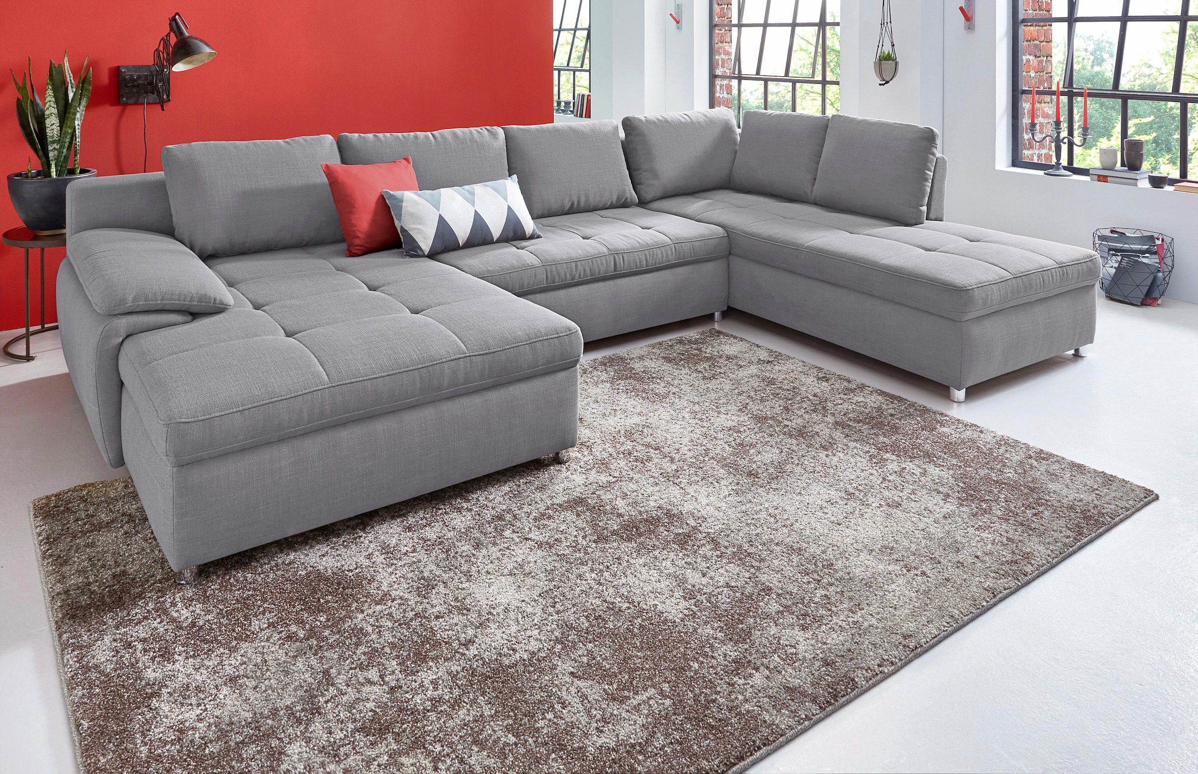 sit&more Wohnlandschaft »Labene U-Form« wahlweise mit Bettfunktion und Bettkasten