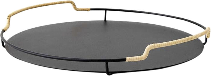Audo Copenhagen Balcony Serving Tray, Ø36,5, Black Sort