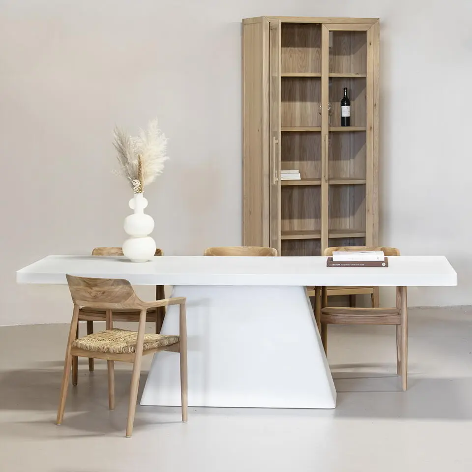 Eettafel Rechthoek 300cm - Wit Eco Composiet - Acryl Coating - Avia