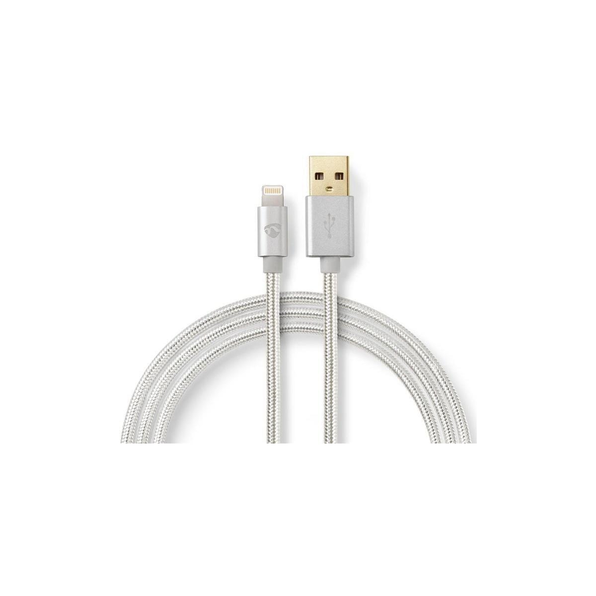 Kabel for Synkronisering og Lading | Gullbelagt 3,0 m | USB-A Hann til 8-pinners
