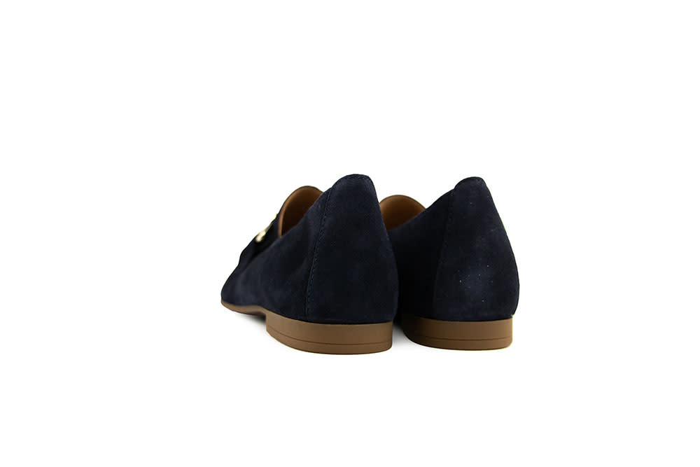 Gabor Loafer Bit Dark Blue Gold Samtchevreau