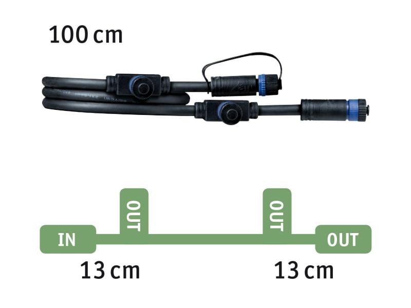 Paulmann Verbindungskabel Plug & Shine 1 m mit 3 Anschlussb Verbindungskabel 1 Input - 3 Output