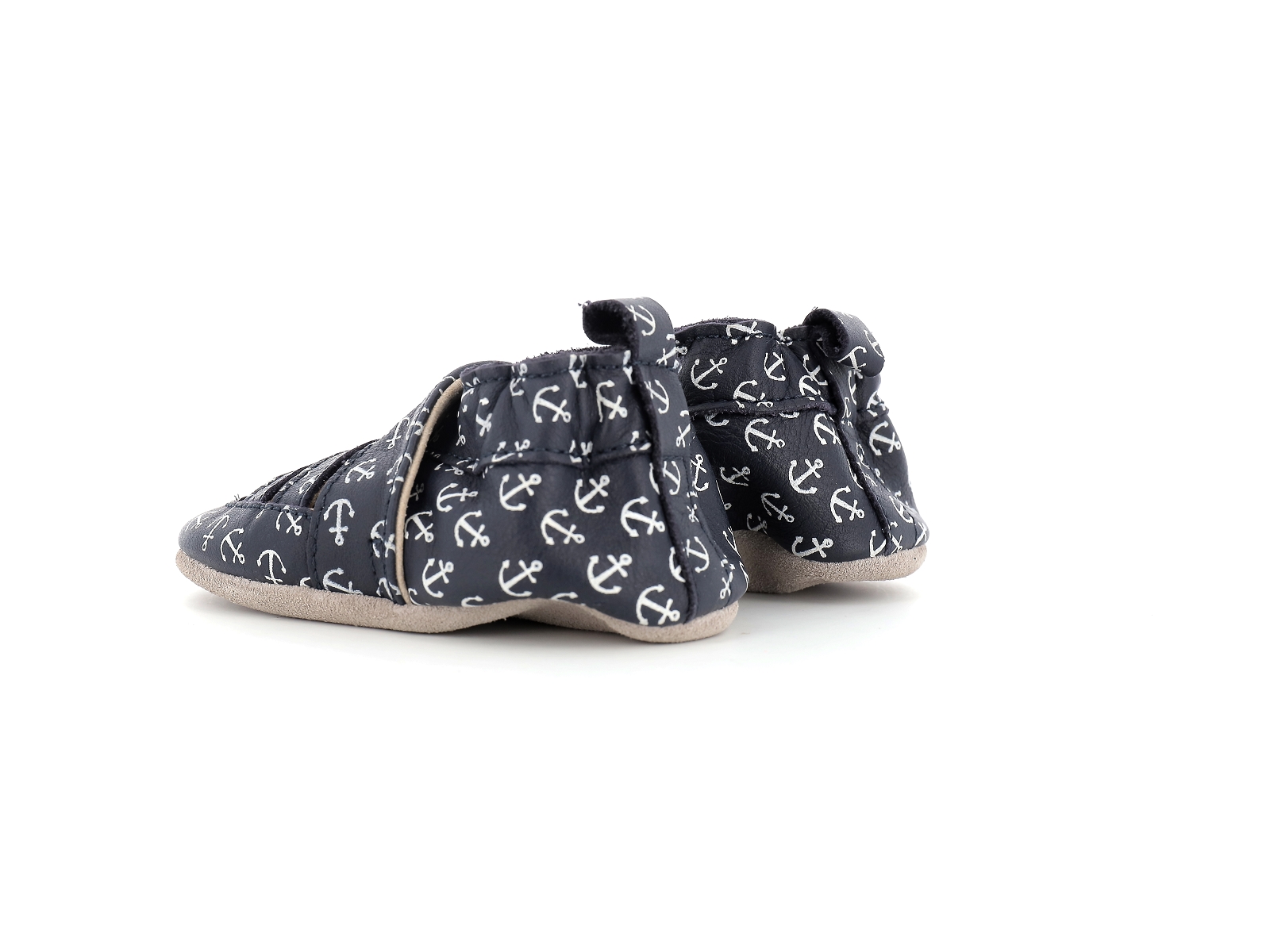 Robeez-SANDIZ BOY Cuir Marine